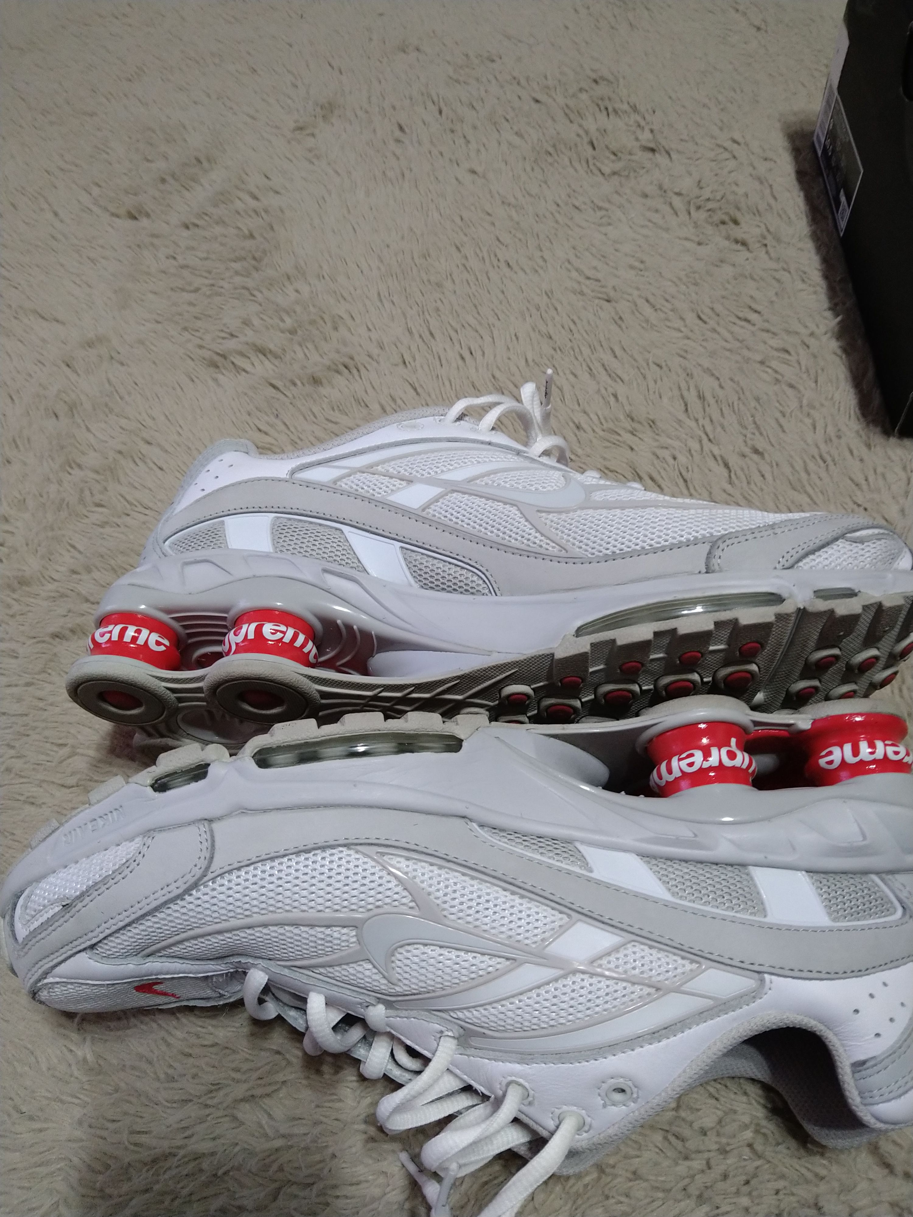 Supreme × Nike Shox Ride 2 "White/Grey Fog/Flat Platinum"
