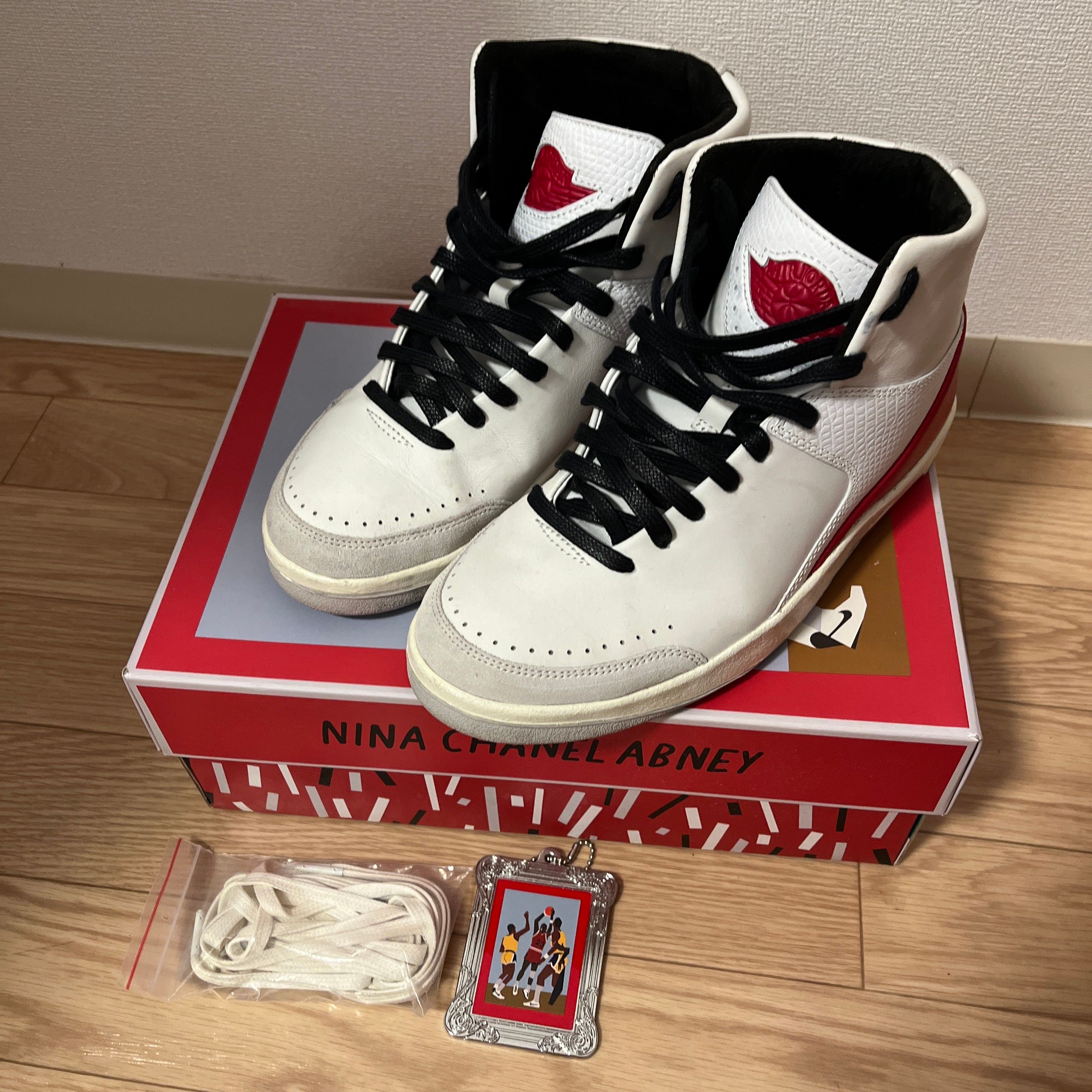 Nina Chanel Abney × Nike Women's Air Jordan 2 High "White and Gym Red"