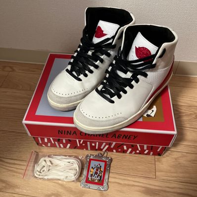 Nina Chanel Abney × Nike Women's Air Jordan 2 High "White and Gym Red"