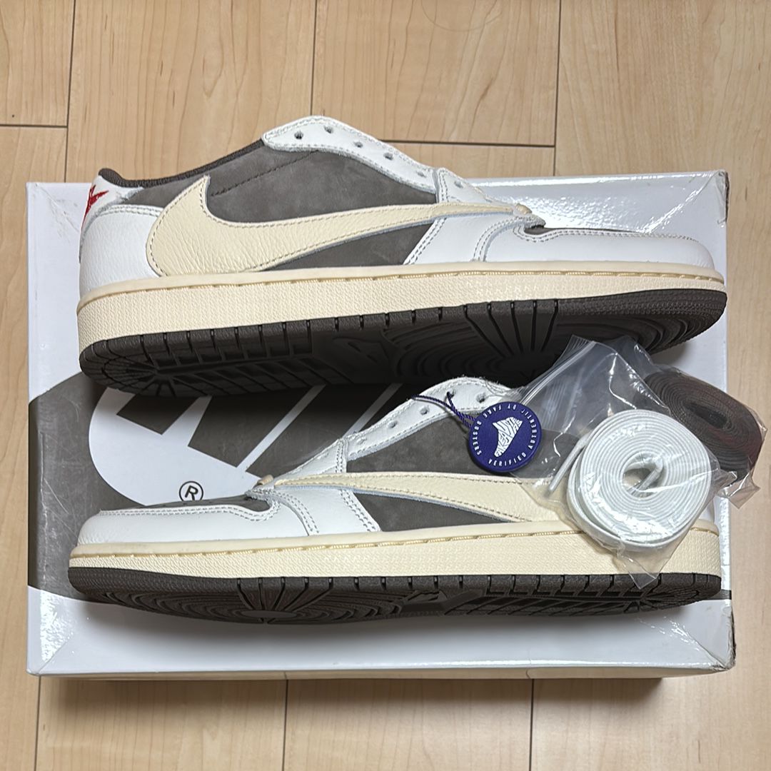 Travis Scott × Nike Air Jordan 1 Low OG SP "Reverse Mocha/Sail and Ridgerock"