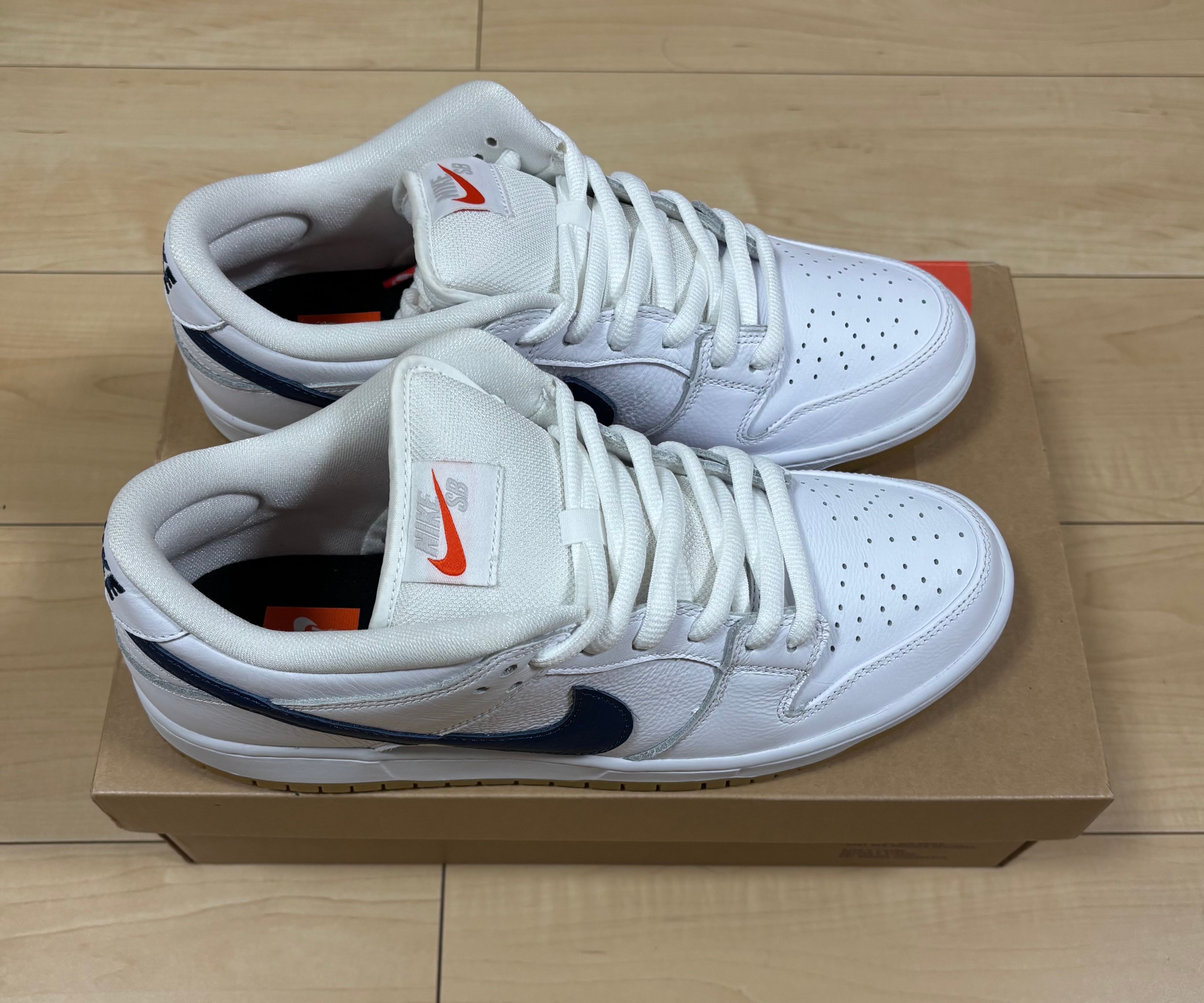 Nike SB Dunk Low "Orange Label White Navy"