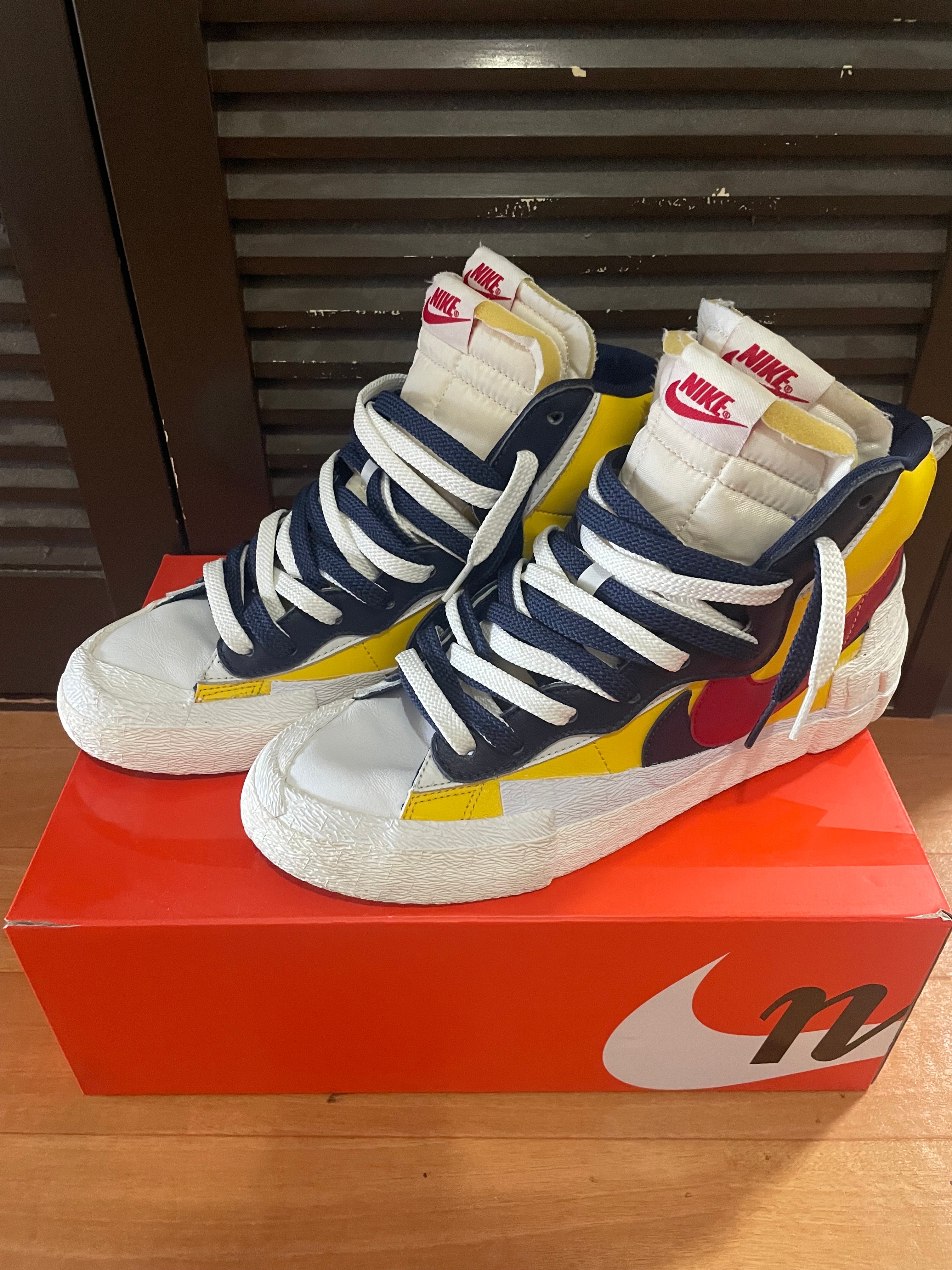 sacai × Nike Blazer Mid "Varsity Maize/Varsity Red"