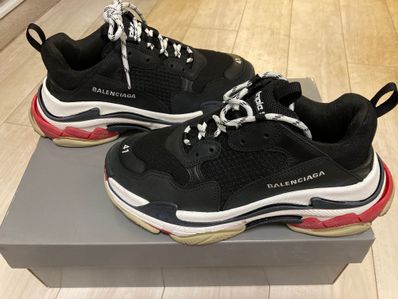 BALENCIAGA Triple S "Black/Red"