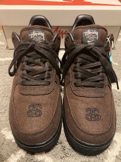 Stussy × Nike Air Force 1 Low "Triple Black"