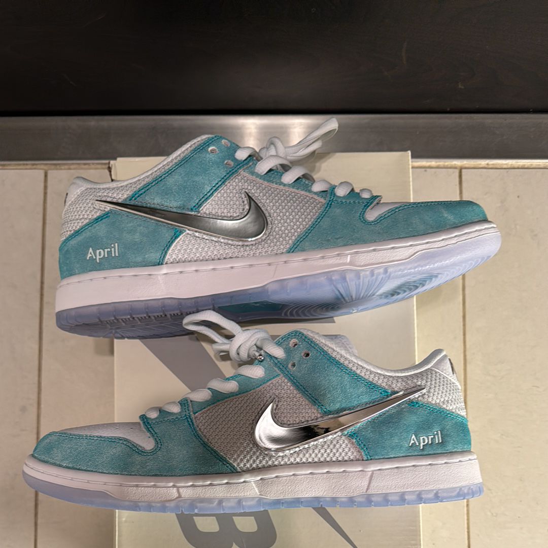 APRIL SKATEBOARDS × Nike SB Dunk Low Pro QS "White and Multi-Color"