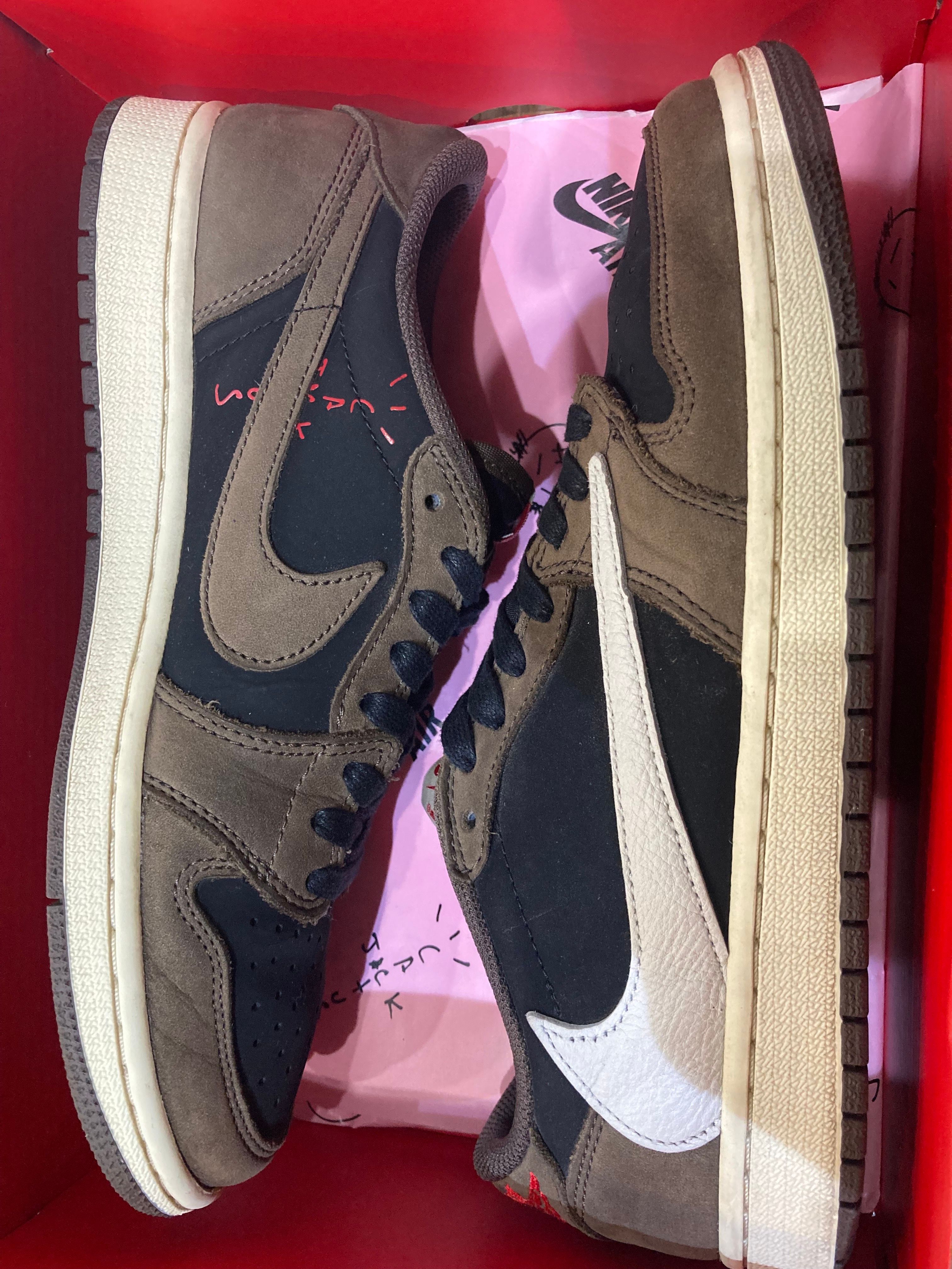 Travis Scott × Nike Air Jordan 1 Low OG SP-T "Black/Dark Mocha"