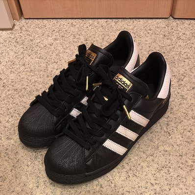 atmos Exclusive adidas Superstar 82 GORE-TEX "Core Black/Footwear White/Gold Metallic"