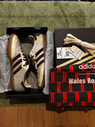 Wales Bonner × adidas Samba Pony Tonal Low "Cream White/Mystery Brown"