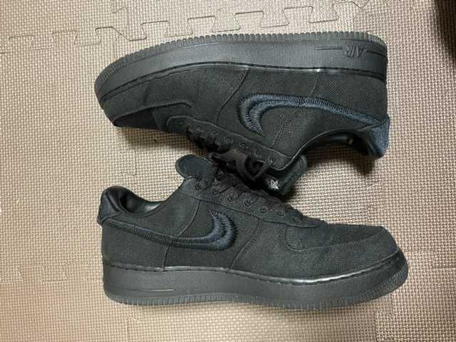 Stussy × Nike Air Force 1 Low "Triple Black"