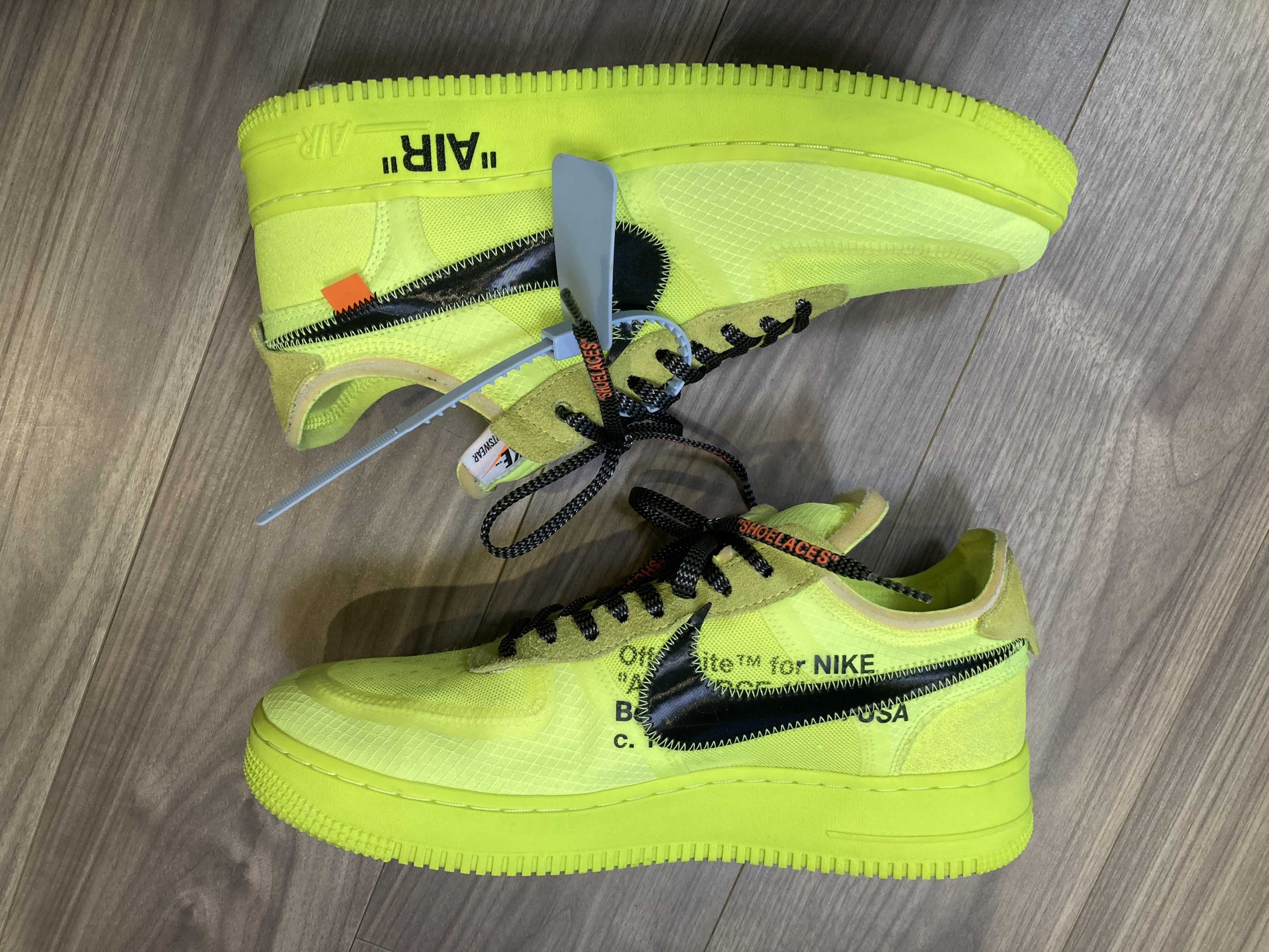 Off-White × Nike Air Force 1 Low "Volt"