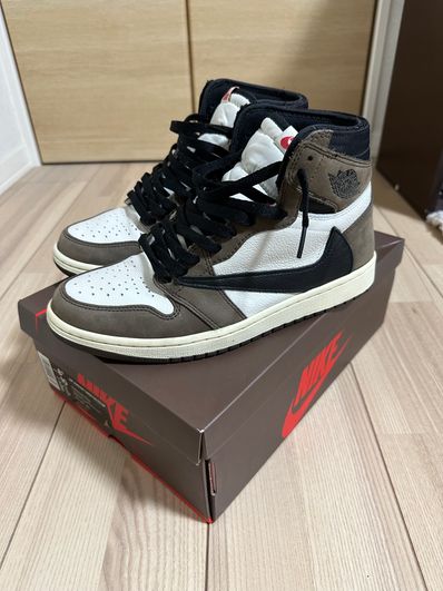 Travis Scott × Nike Air Jordan 1 Retro High OG TS SP "Sail/Dark Mocha"