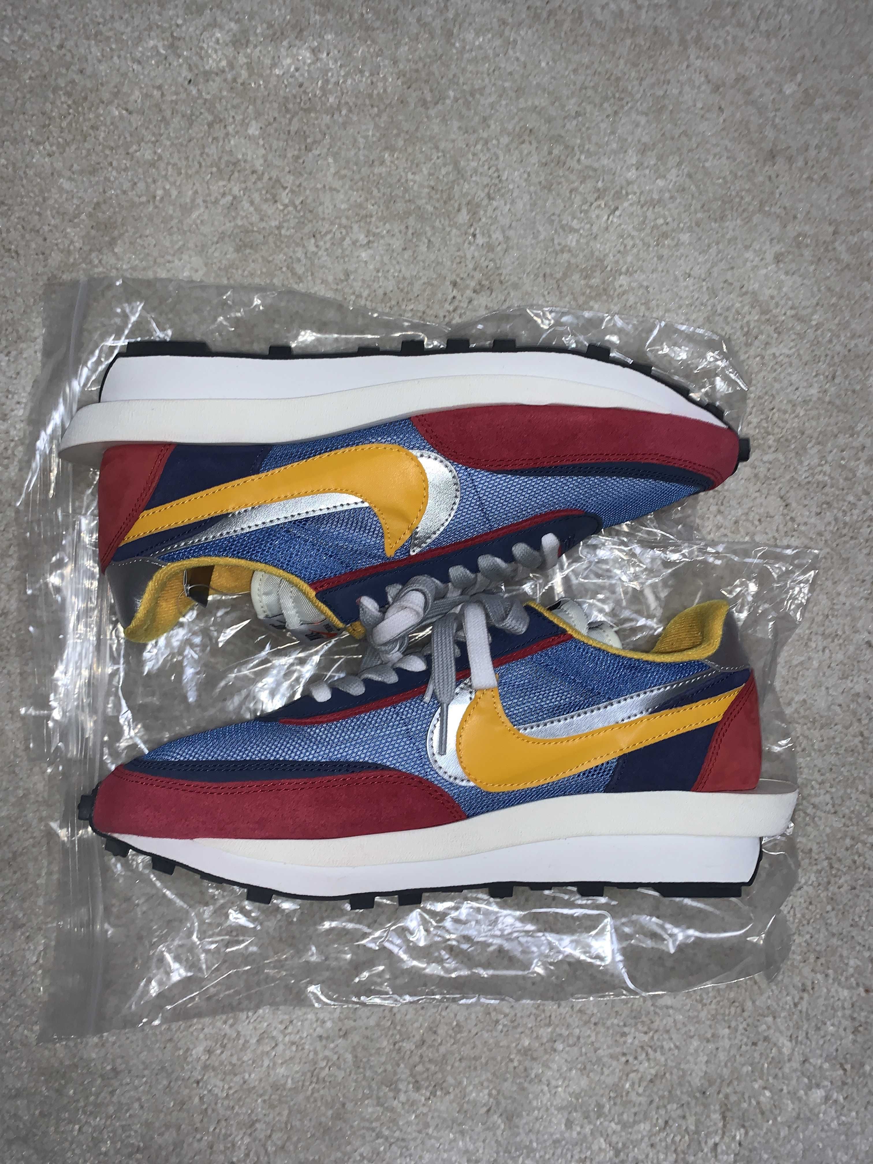 sacai × Nike LDV Waffle "Red/Blue"