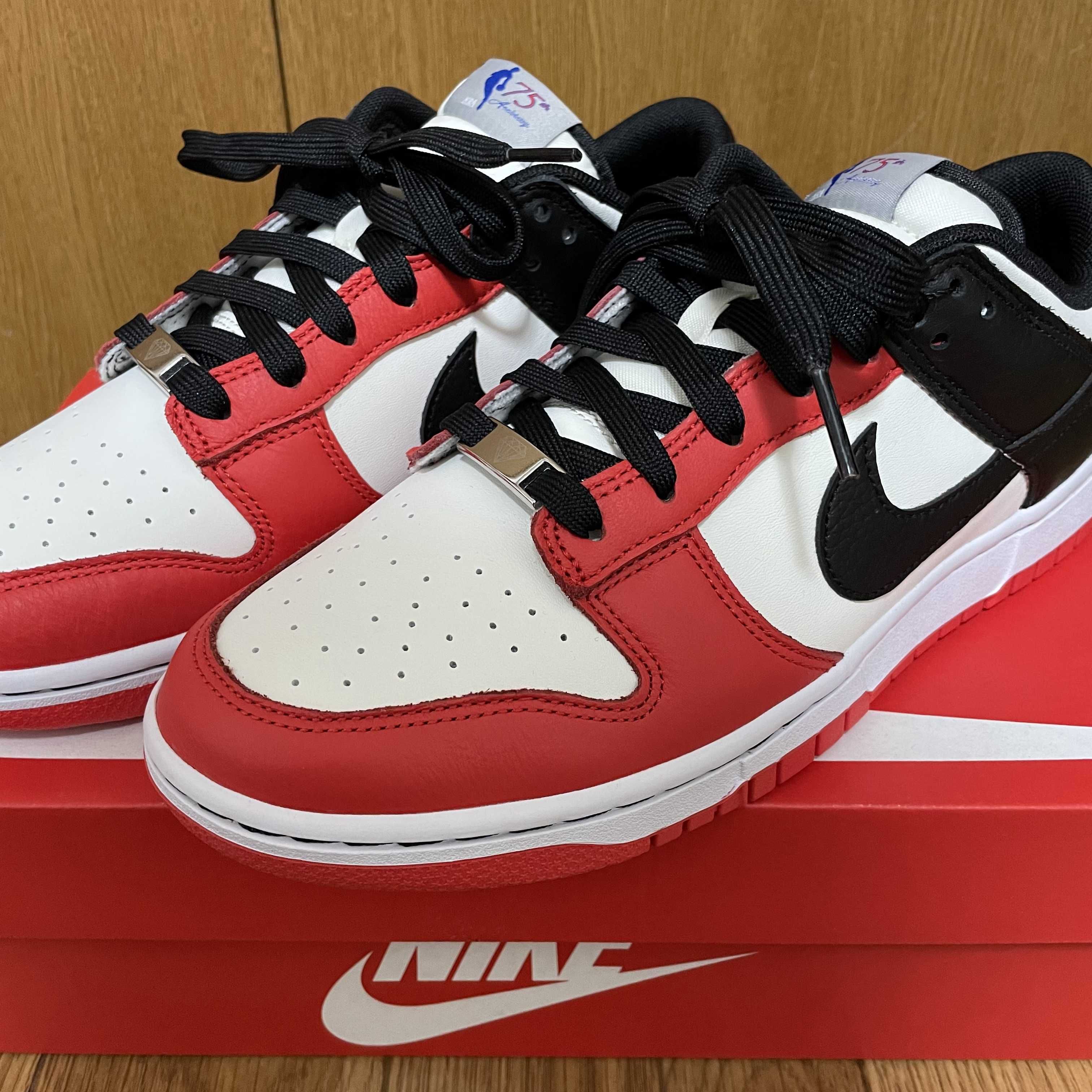 NBA × Nike Dunk Low EMB 75th Anniversary "Chicago Bulls"