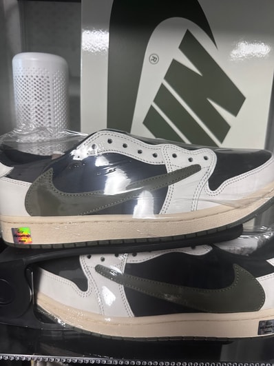 Travis Scott × Nike Women's Air Jordan 1 Low OG "Medium Olive"