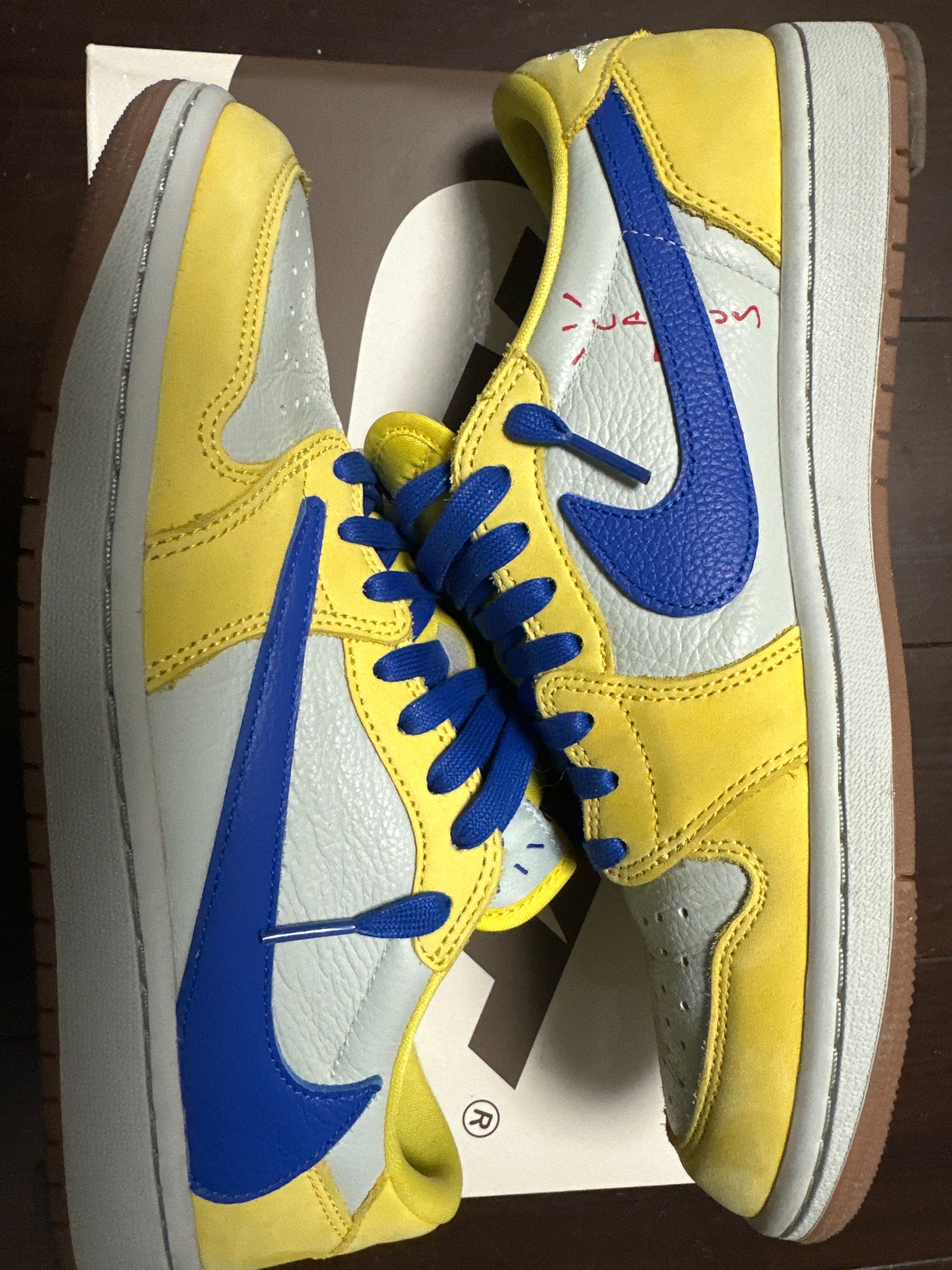 Travis Scott × Nike Women's Air Jordan 1 Retro Low OG "Canary"