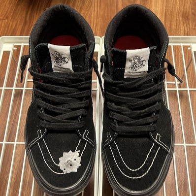 Nate Lowman × Supreme × Vans Skate Grosso Mid "Bullet Hole/Black" (Japan Exclusive) (25SS Week9)