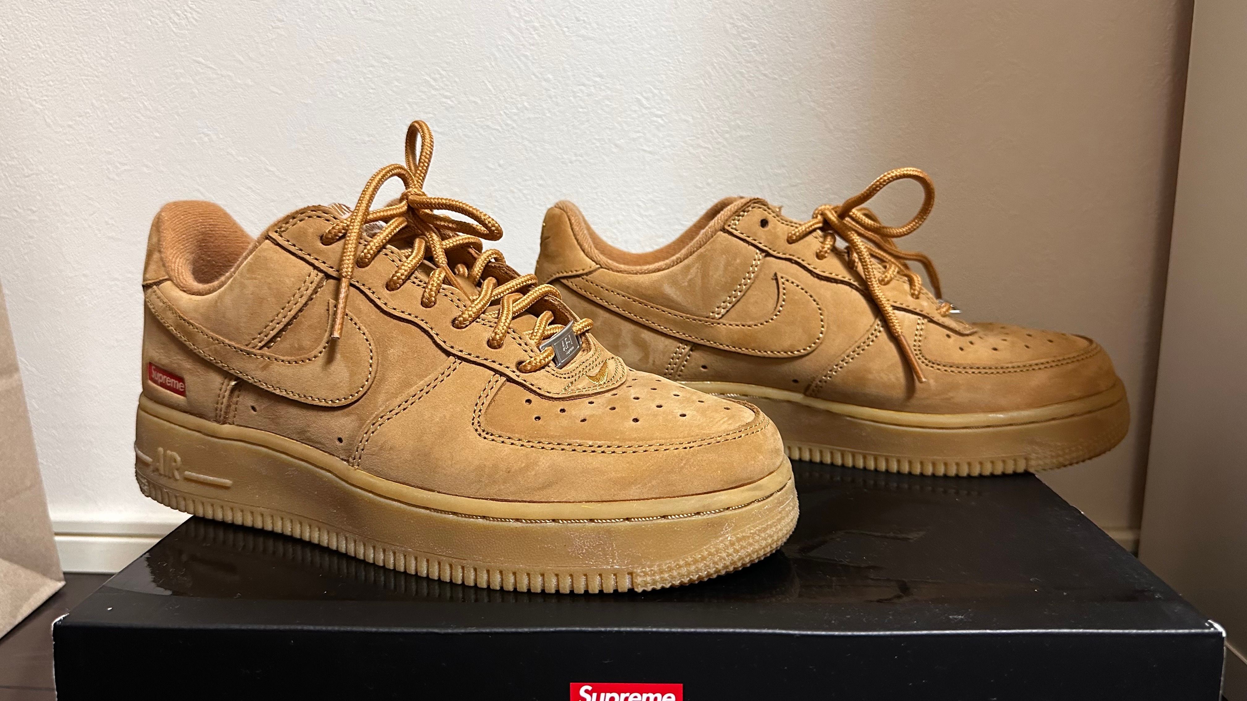 Supreme × Nike Air Force 1 Low "Flax/Wheat"