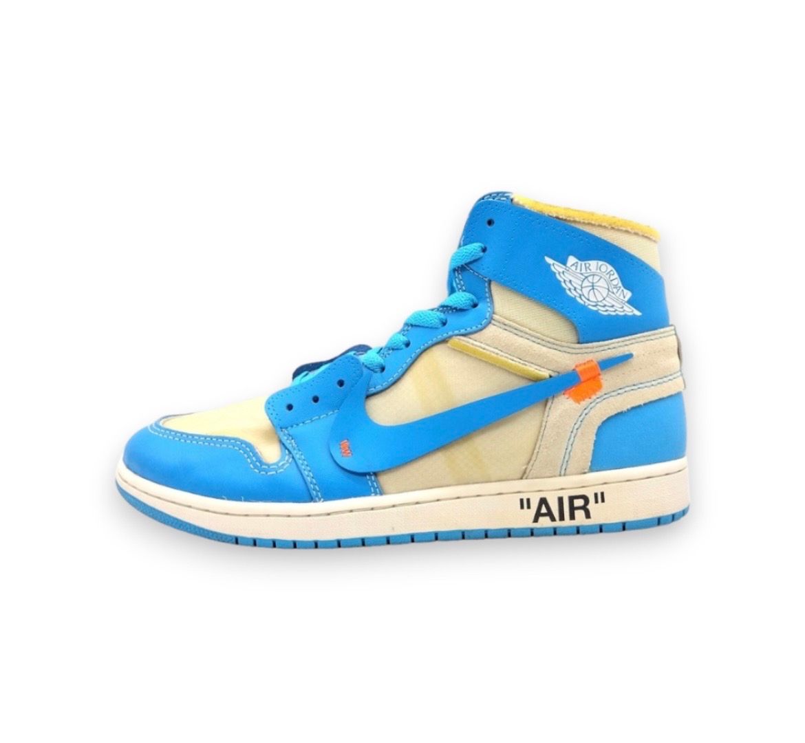 Off-White × Nike Air Jordan 1 High UNC "White/Dark Powder Blue"