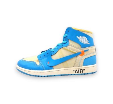 Off-White × Nike Air Jordan 1 High UNC "White/Dark Powder Blue"