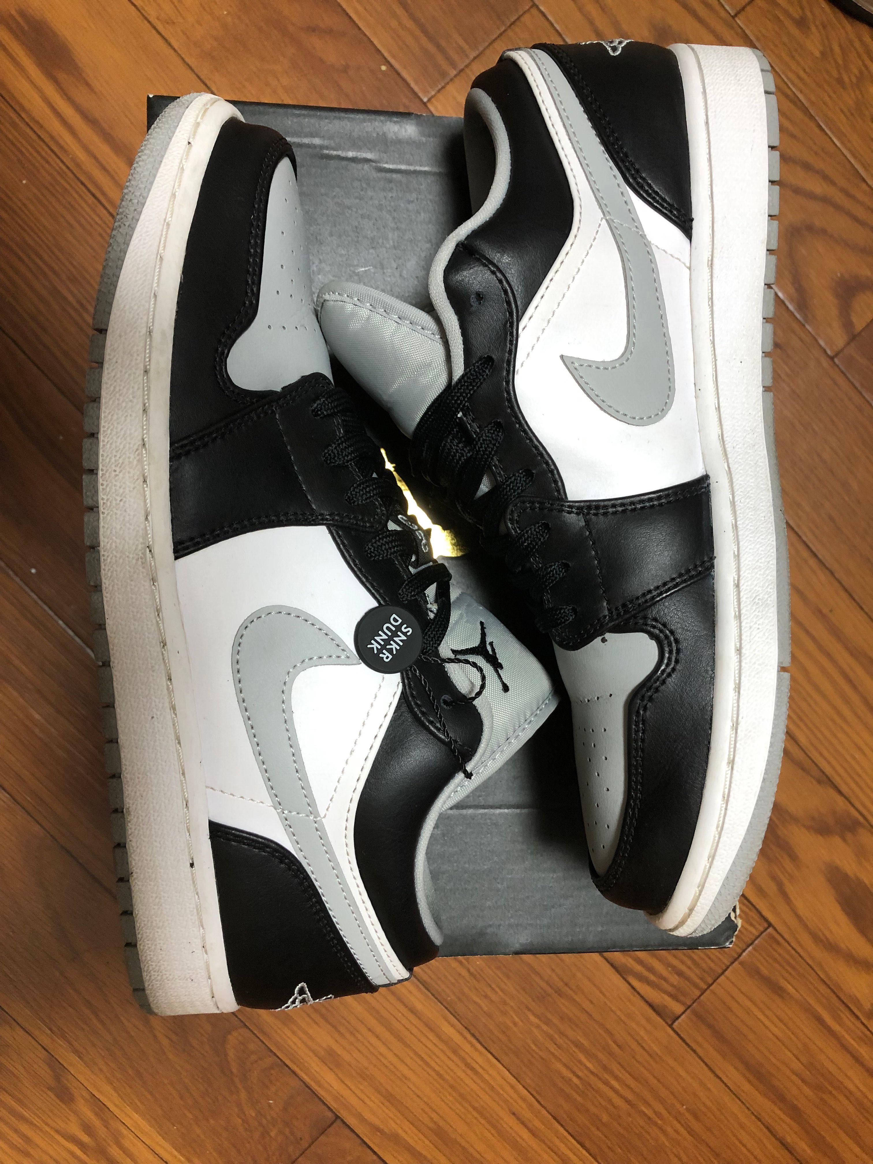 NIKE AIR JORDAN 1 LOW "BLACK/LIGHT SMOKE GREY"