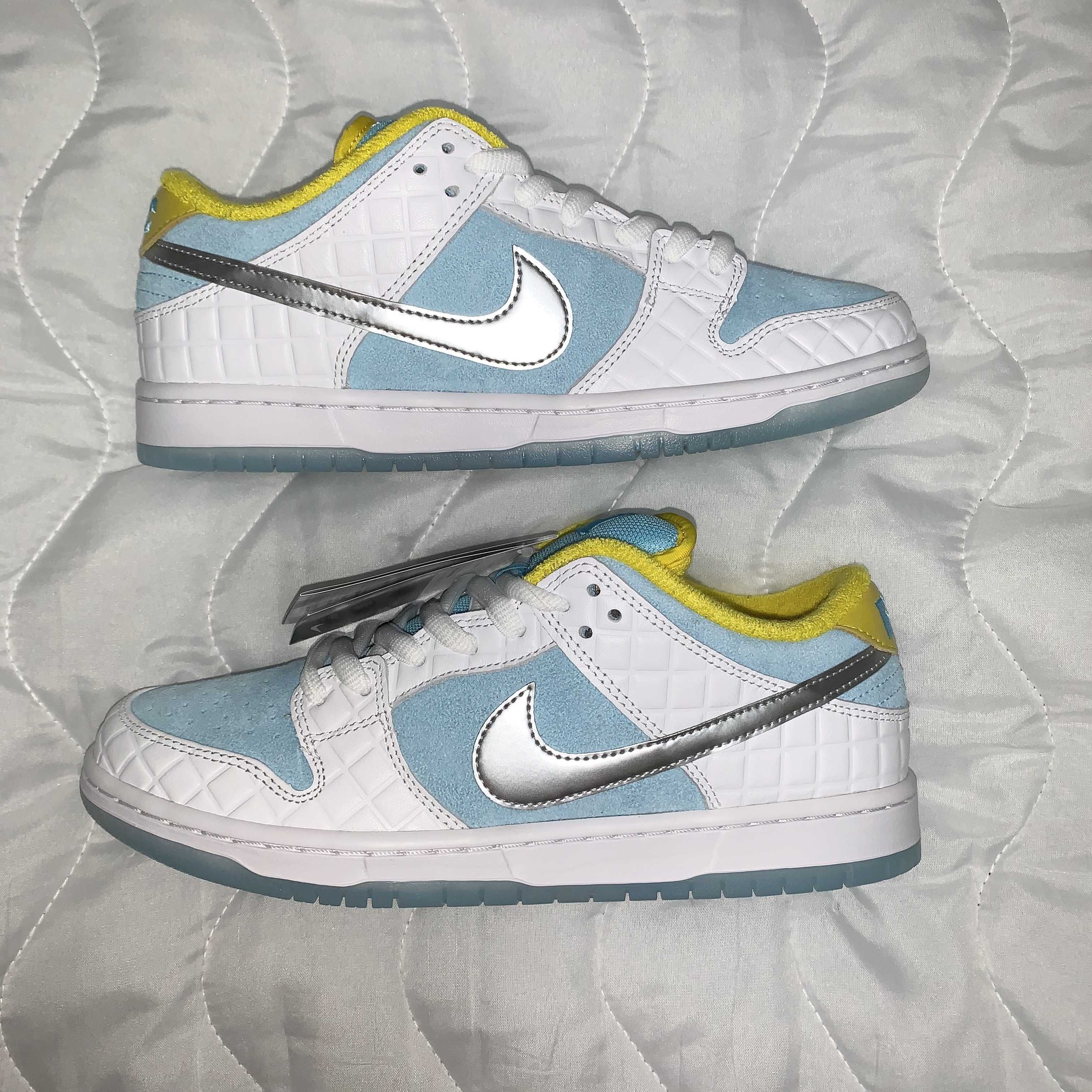 FTC × Nike SB Dunk Low "White/Blue"
