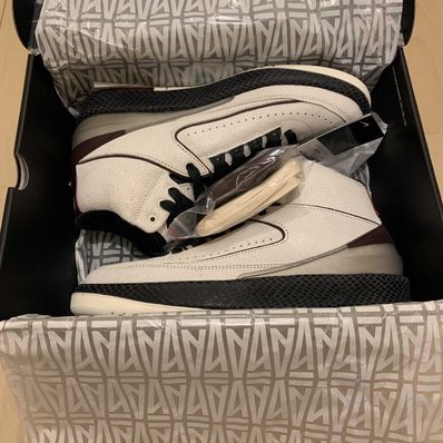 A Ma Maniere × Nike Air Jordan 2 "Airness/Sail and Burgundy"