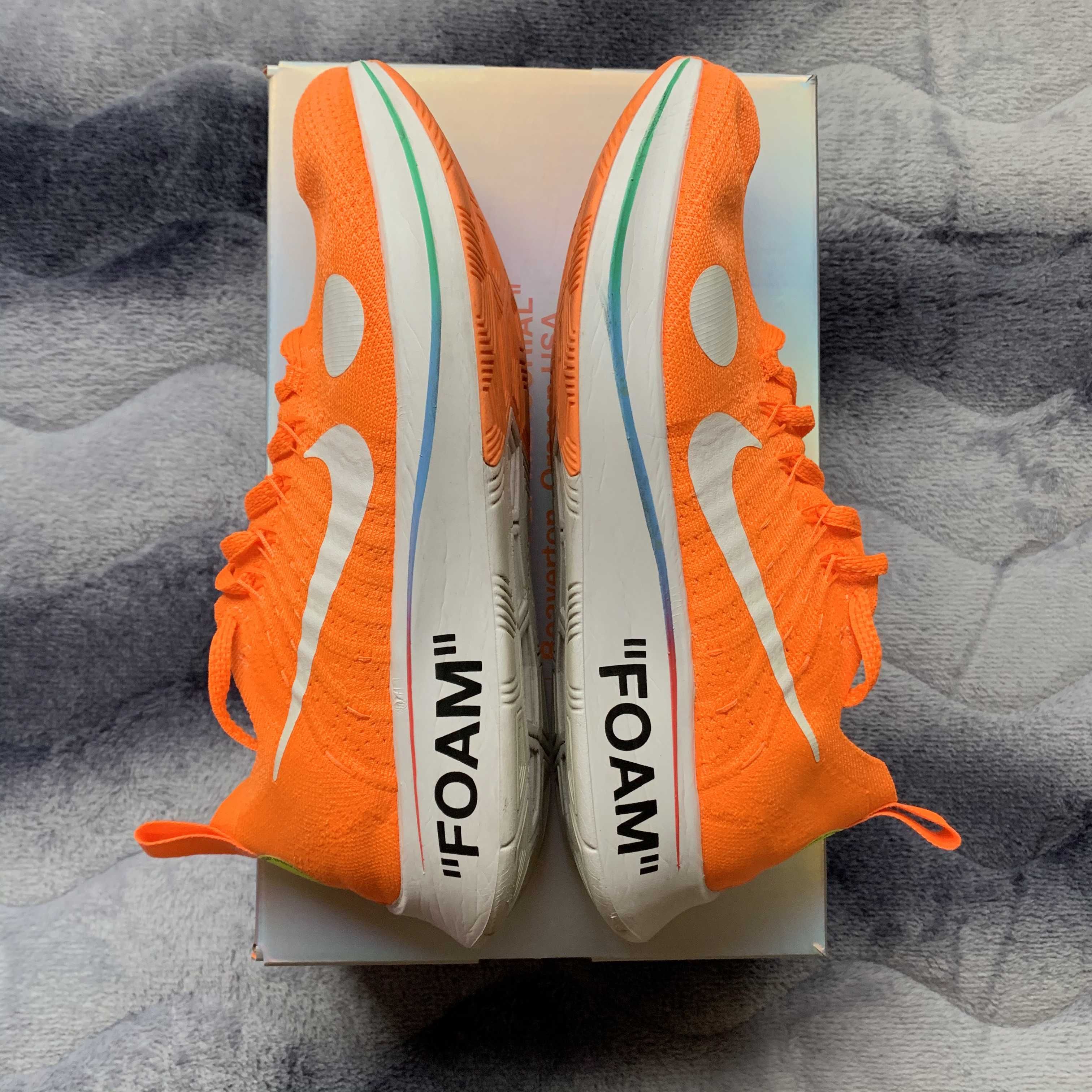 Off-White × Nike Zoom Fly Mercurial Flyknit "Total Orange/White/Volt"