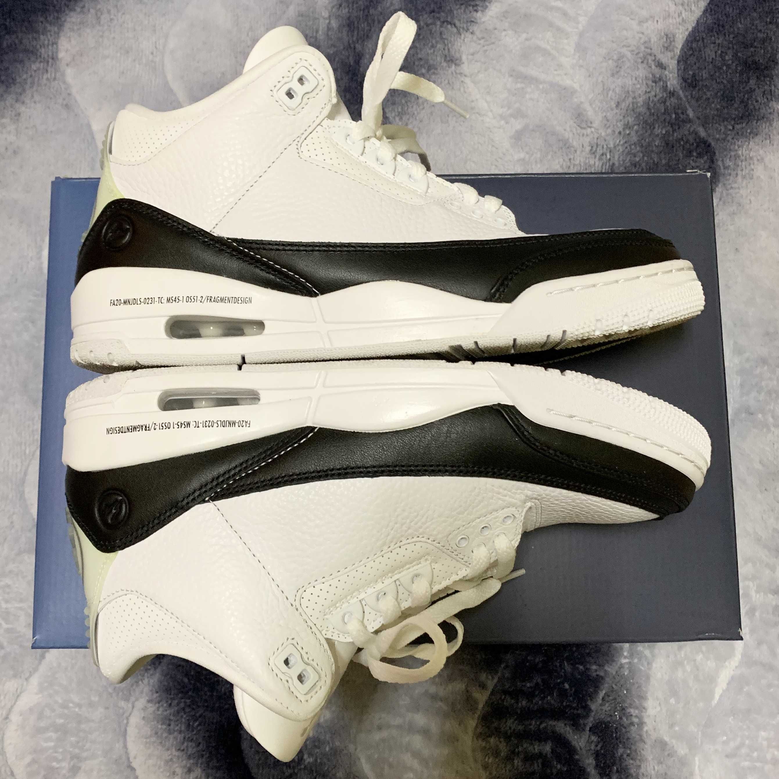 Fragment × Nike Air Jordan 3 "White/Black"