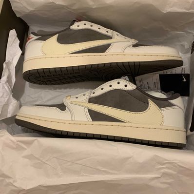 Travis Scott × Nike Air Jordan 1 Low OG SP "Reverse Mocha/Sail and Ridgerock"