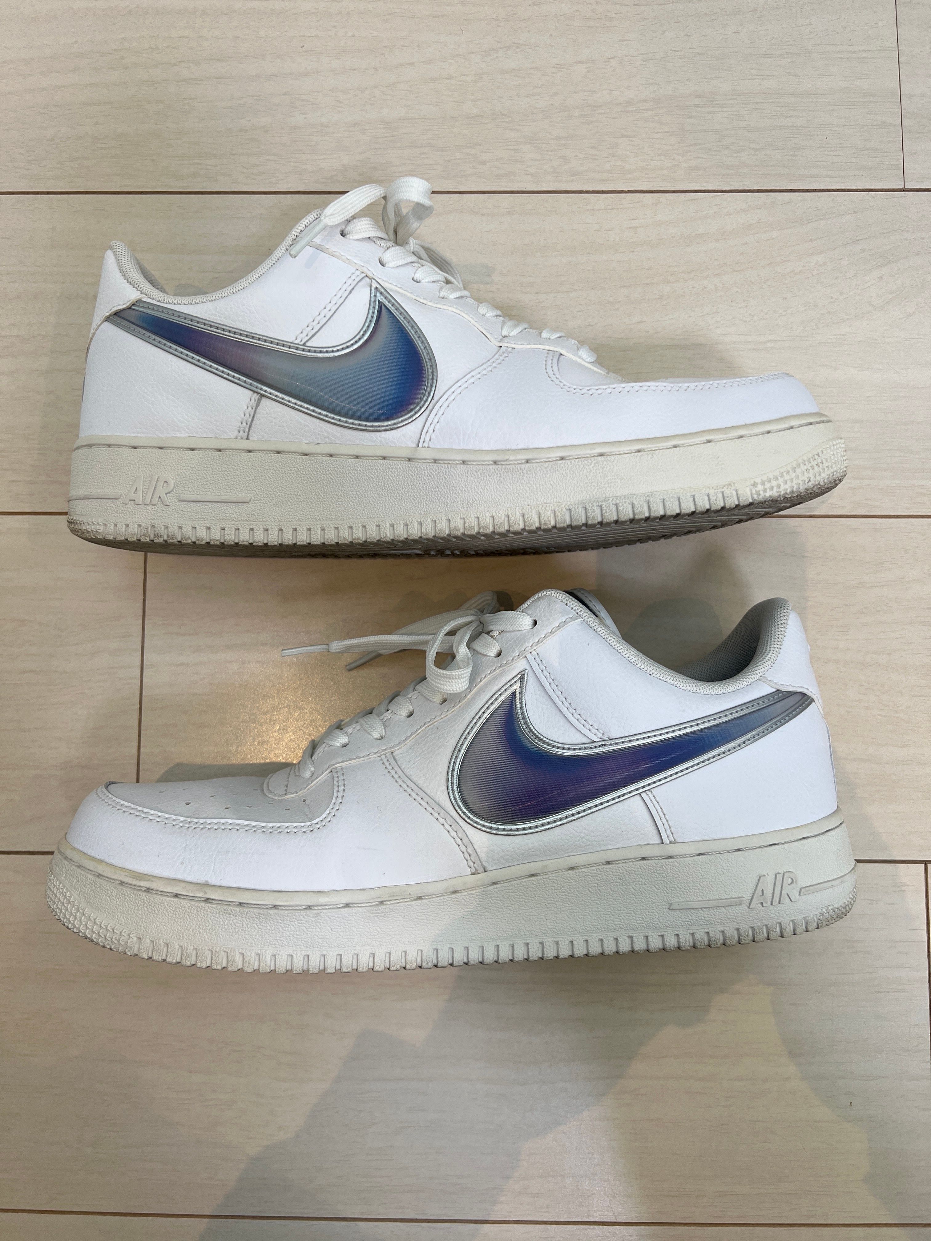 NIKE AIR FORCE 1 LOW OVERSIZED SWOOSH WHITE RACER BLUE