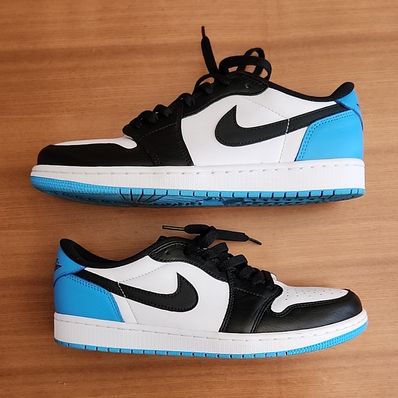 Nike Air Jordan 1 Low OG "Black and Dark Powder Blue/UNC"