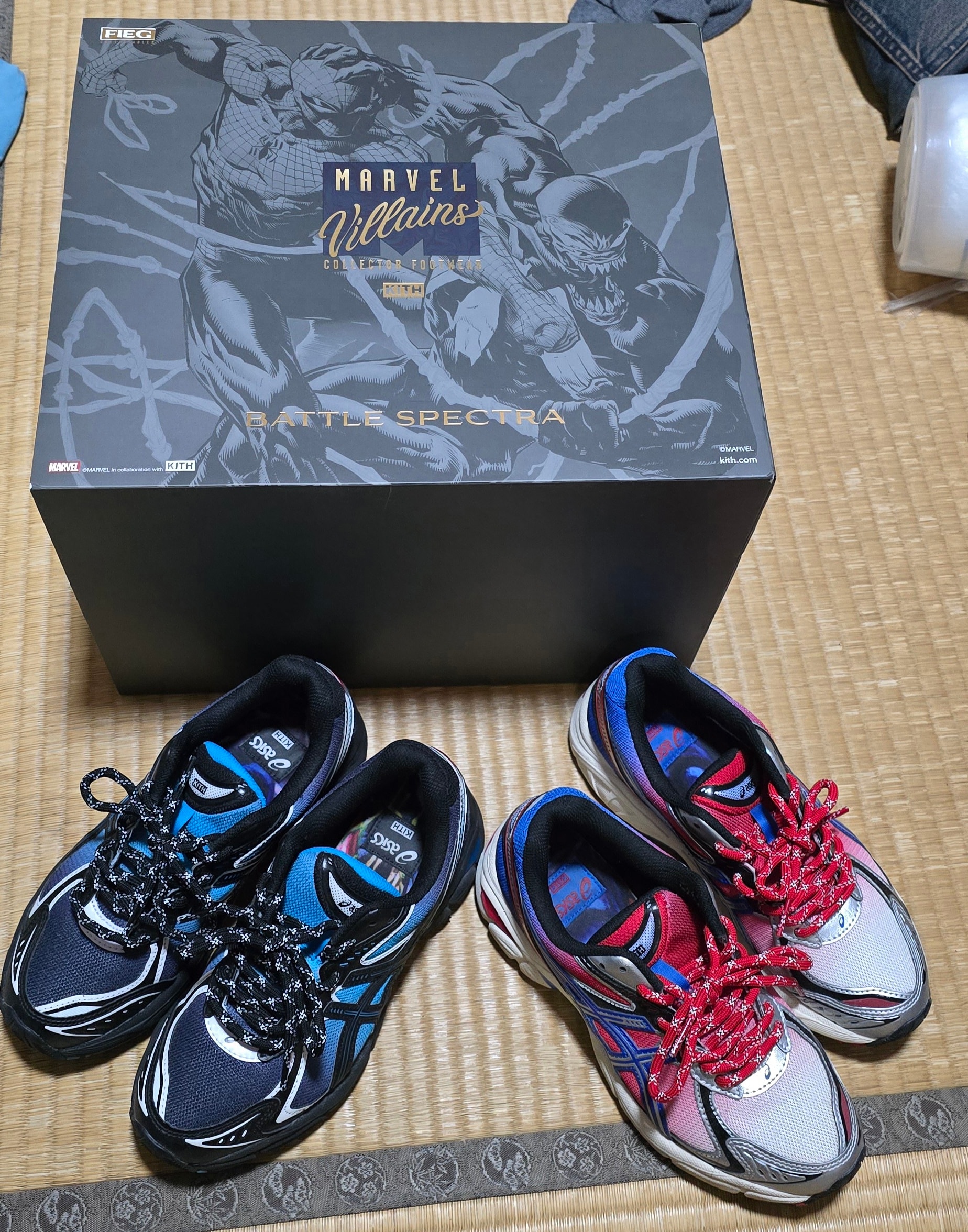 KITH × Marvel Super Villains × Asics GT-2160 "Venom vs. Spiderman Pack"