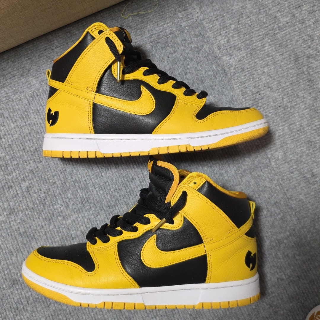Wu-Tang Clan × Nike Dunk High Retro PRM "Black and Pollen"