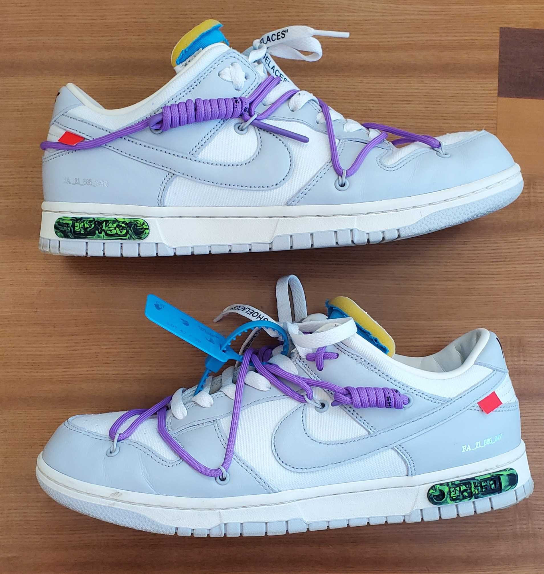 Off-White × Nike Dunk Low "Sail/Neutral Gray"