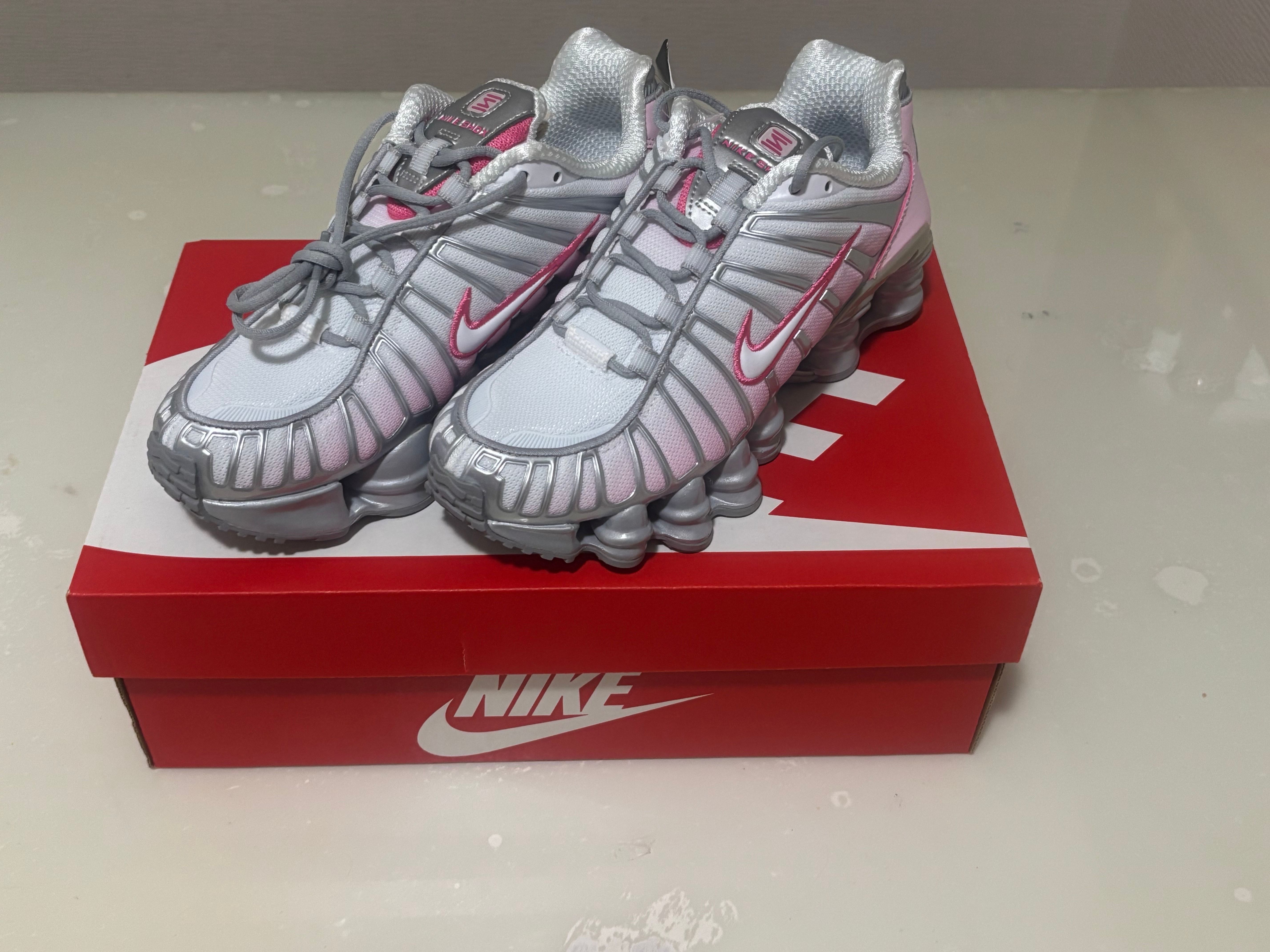 Nike Women's Shox TL "Metallic Platinum/Pinksicle"