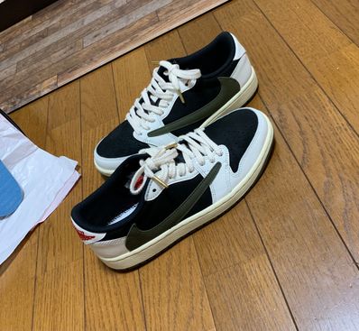 Travis Scott × Nike Women's Air Jordan 1 Low OG "Medium Olive"