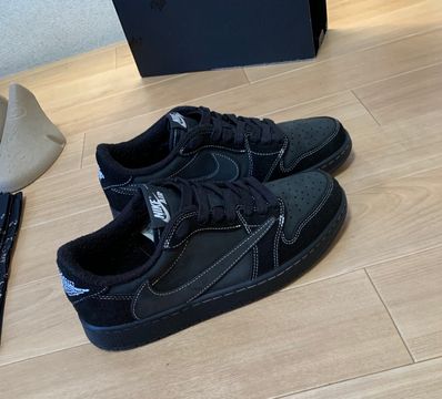 Travis Scott × Nike Air Jordan 1 Low OG SP "Black Phantom"