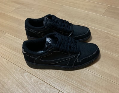 Travis Scott × Nike Air Jordan 1 Low OG SP "Black Phantom"