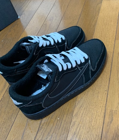Travis Scott × Nike Air Jordan 1 Low OG SP "Black Phantom"