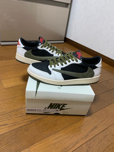 Travis Scott × Nike Women's Air Jordan 1 Low OG "Medium Olive"