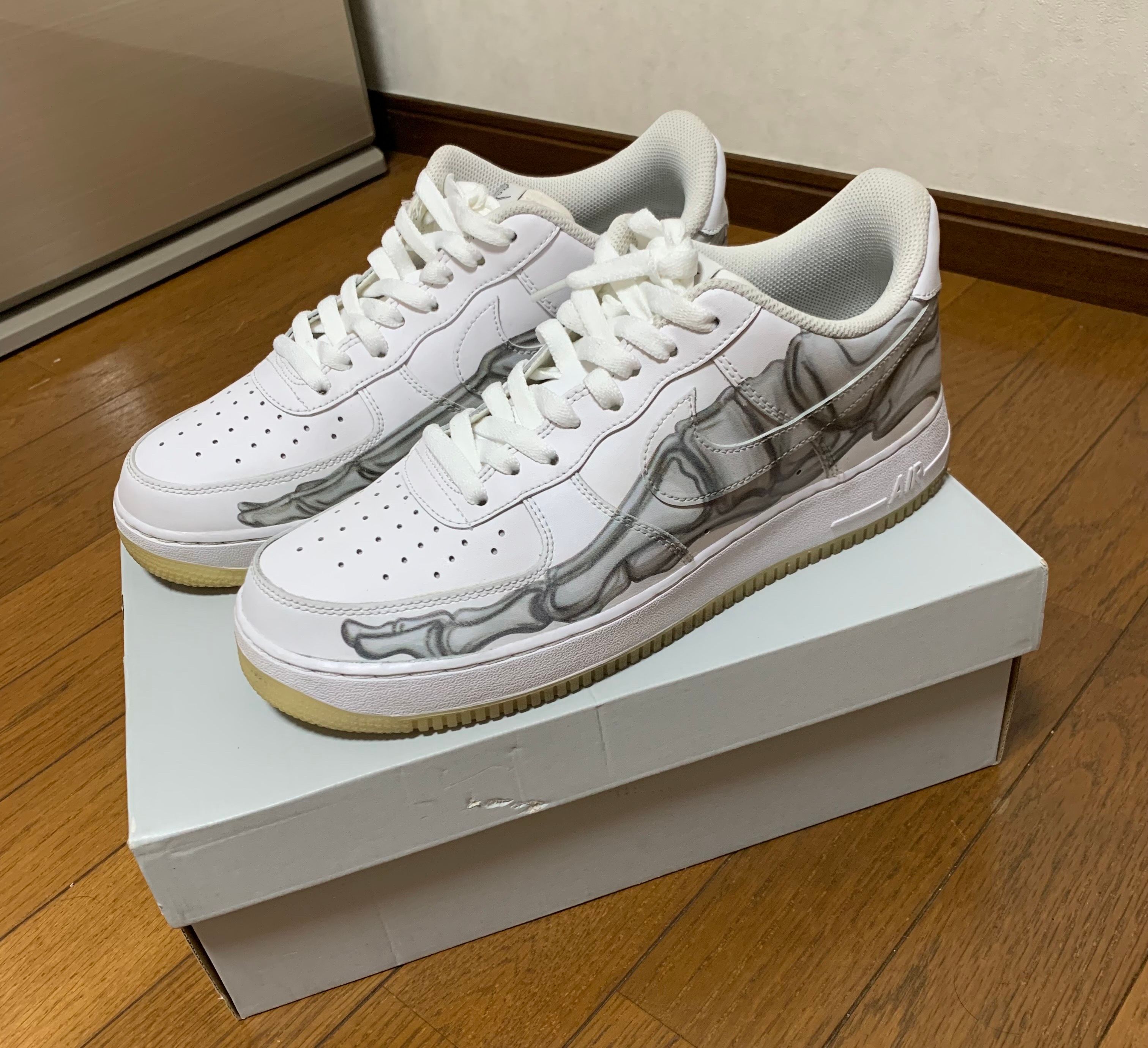 【28cm中古】ナイキ エアフォース1 ロー ホワイト ナイキ エアフォース1 ロー 