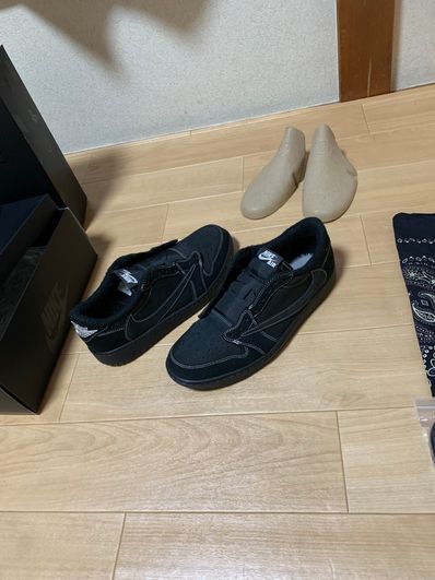 Travis Scott × Nike Air Jordan 1 Low OG SP "Black Phantom"