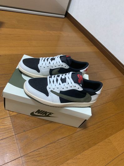 Travis Scott × Nike Women's Air Jordan 1 Low OG "Medium Olive"