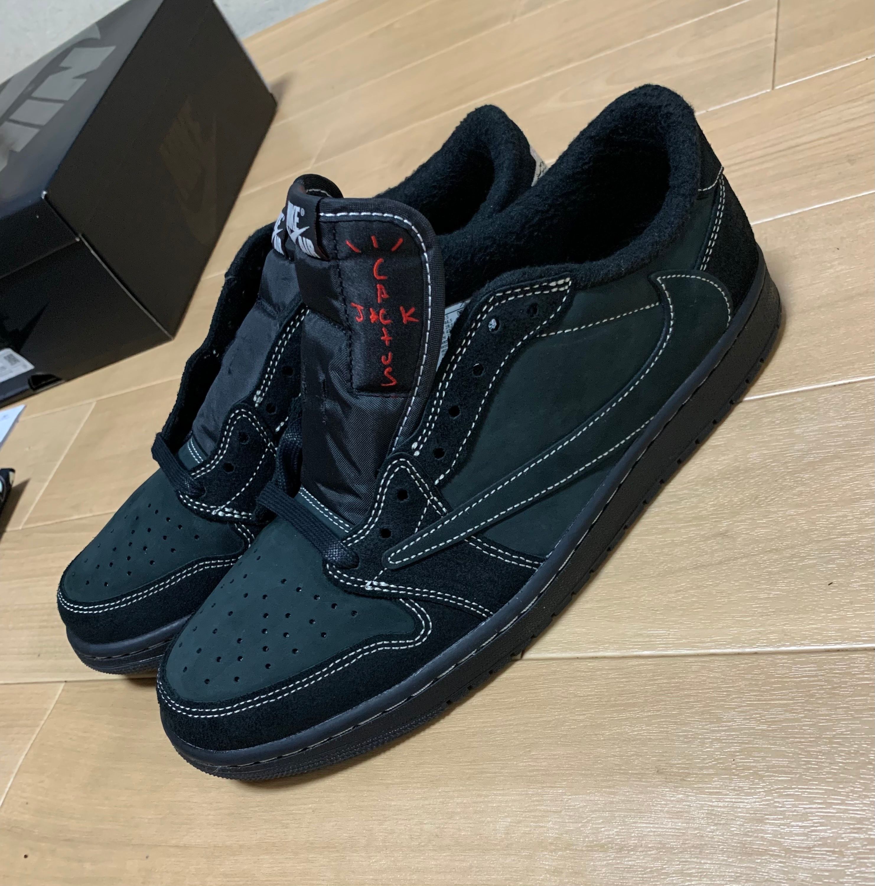 Travis Scott × Nike Air Jordan 1 Low OG SP "Black Phantom"