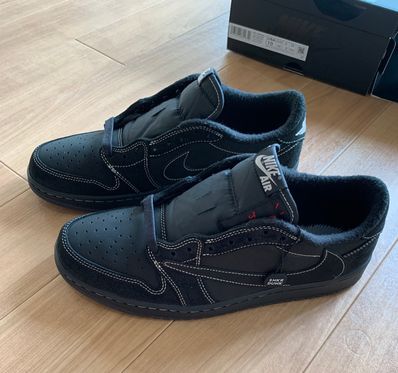 Travis Scott × Nike Air Jordan 1 Low OG SP "Black Phantom"