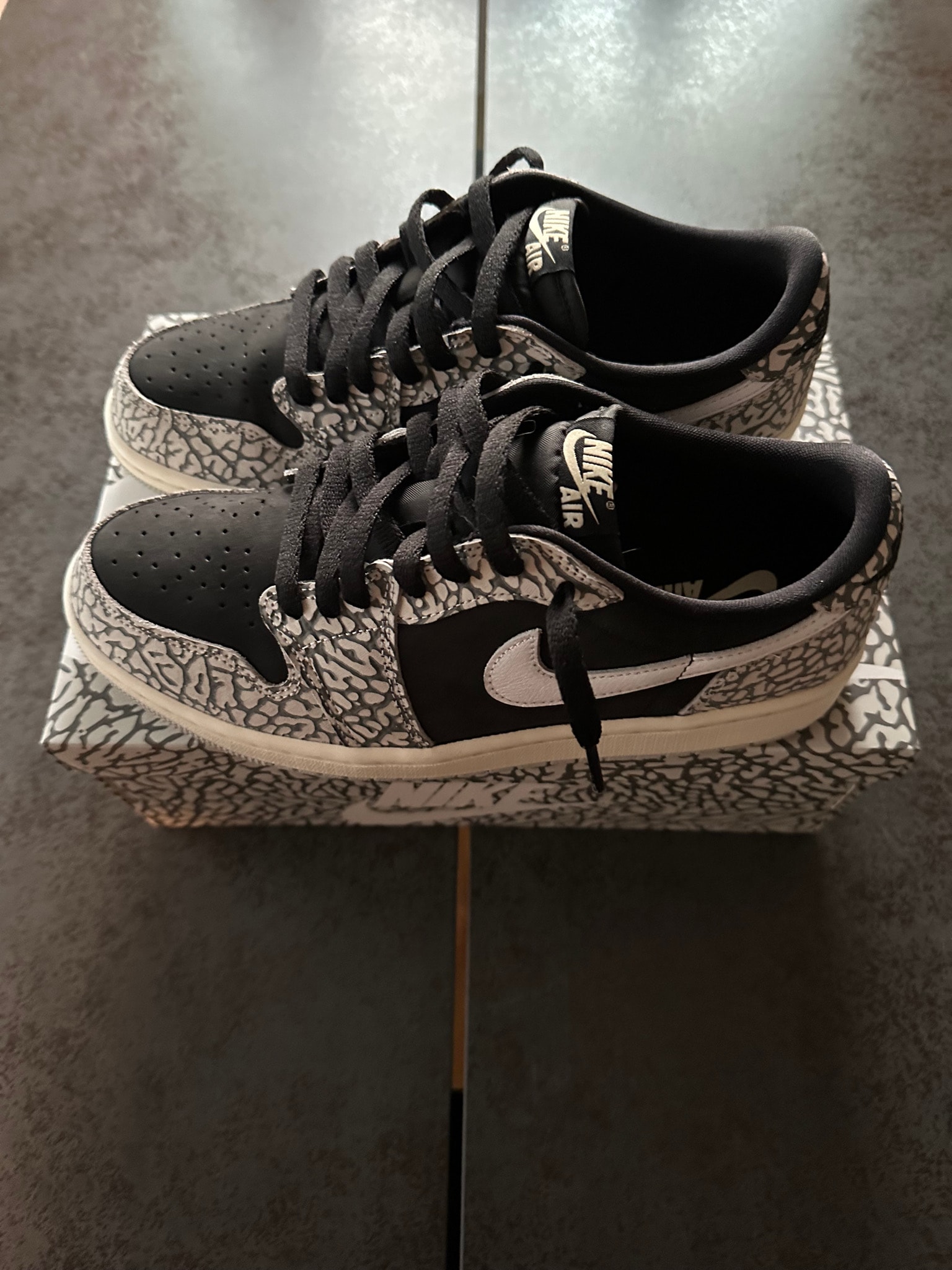 Nike Women's Air Jordan 1 Retro Low OG "Black Cement"