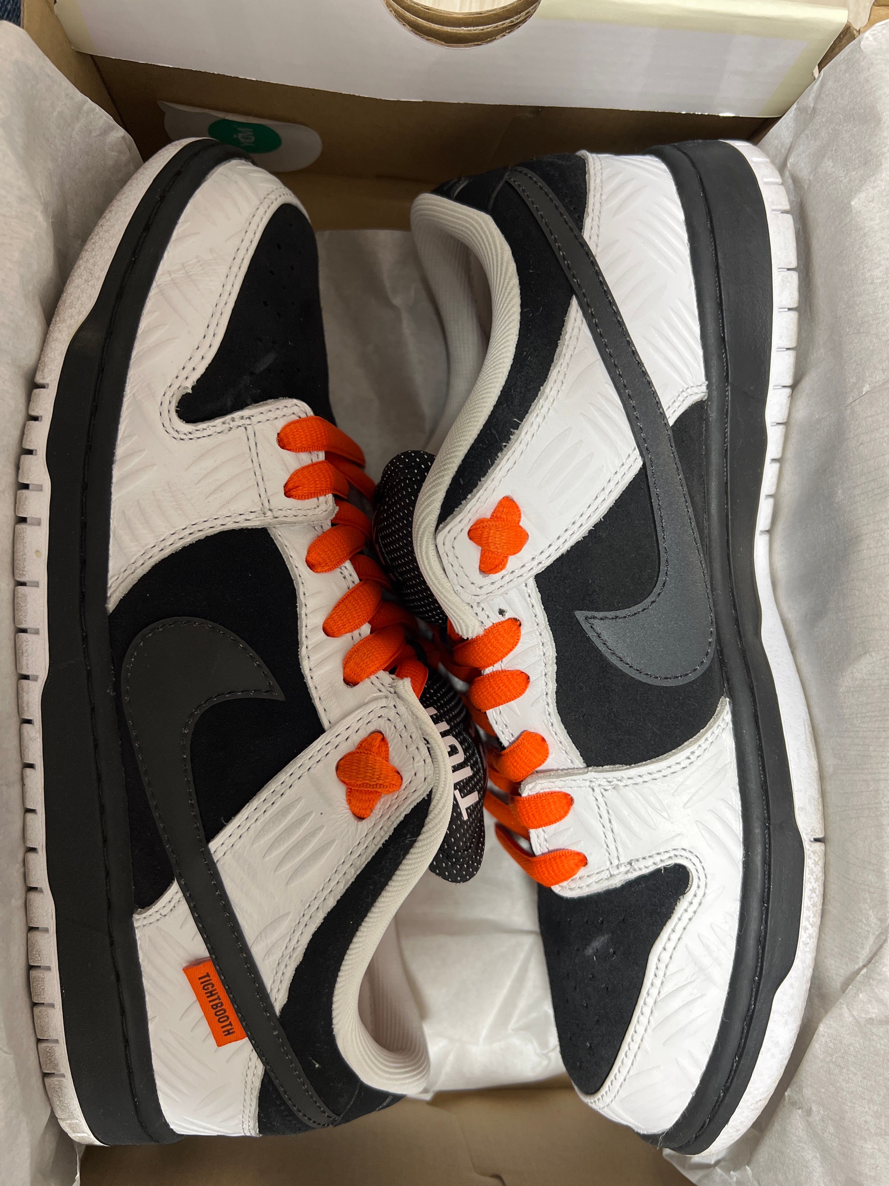 TIGHTBOOTH × Nike SB Dunk Low Pro QS "Black and White"