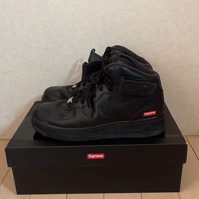 Supreme × Nike Air Force 1 Mid "Black" FW24