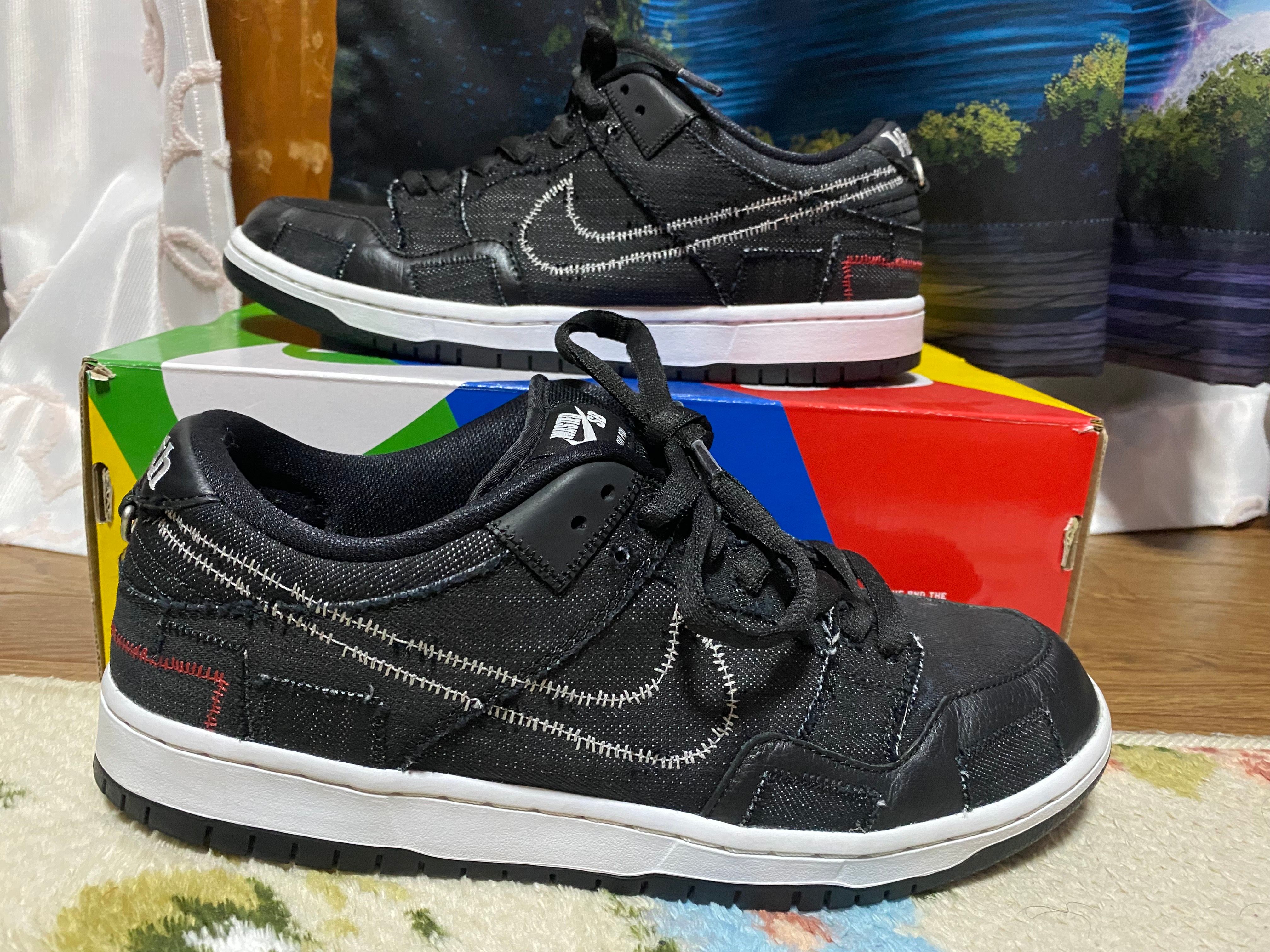 Wasted Youth × Nike SB Dunk Low "Black Denim" / VERDY