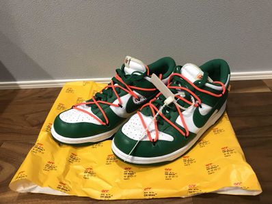 Off-White × Nike Dunk Low "White/Pine Green"